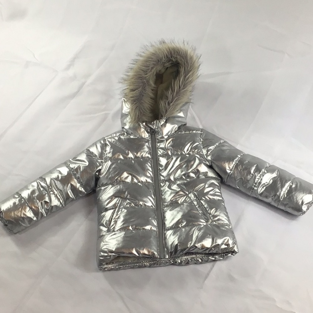 Children’s Place Metallic Puffer Coat